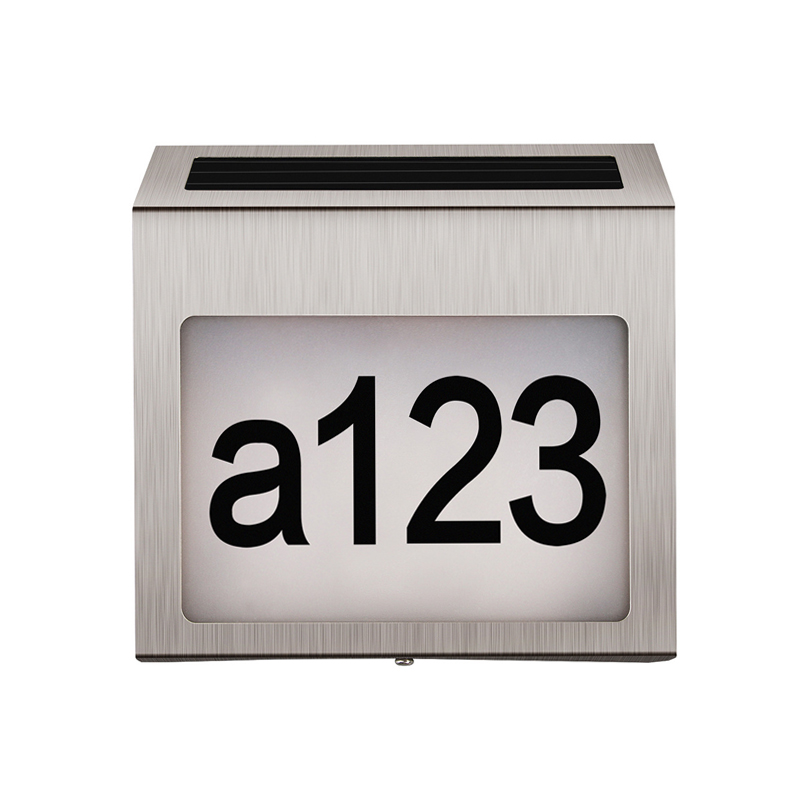 Solar led doorplate