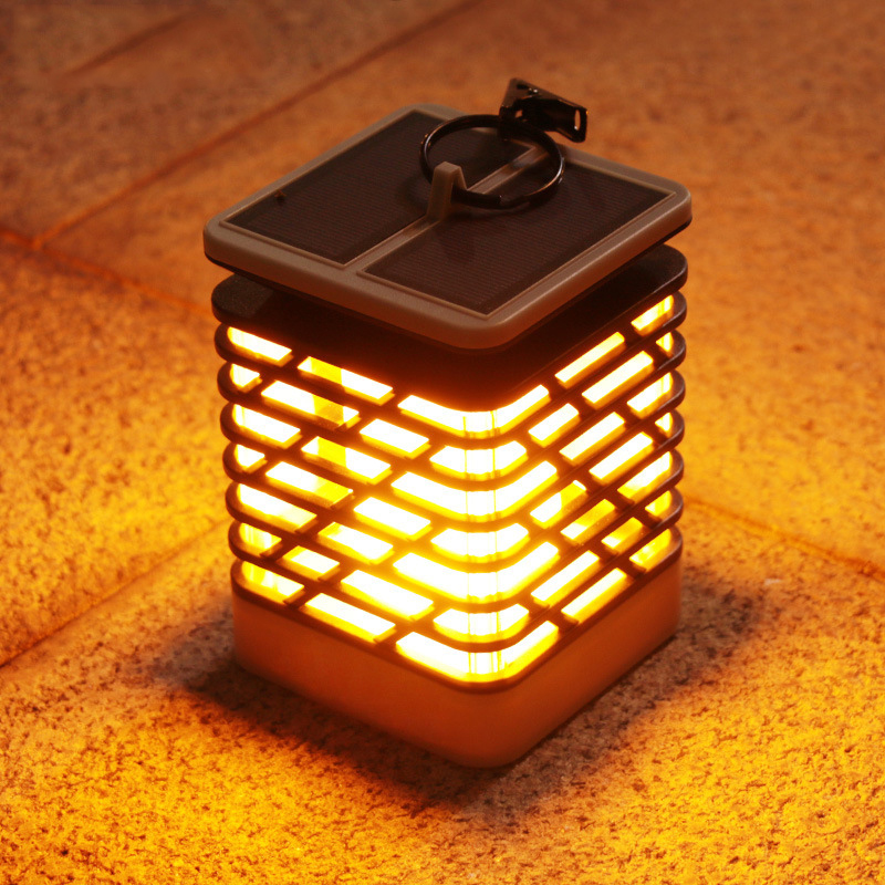 Solar led flame light